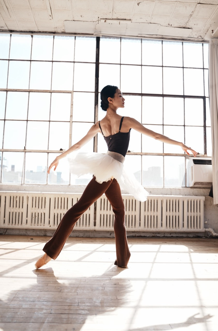 Fondu Wool Leg Warmers | Noisette